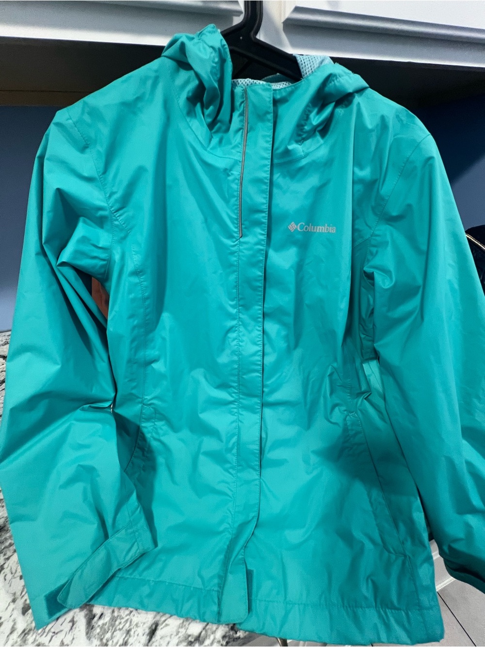Columbia Kids Teal Hooded Raincoat